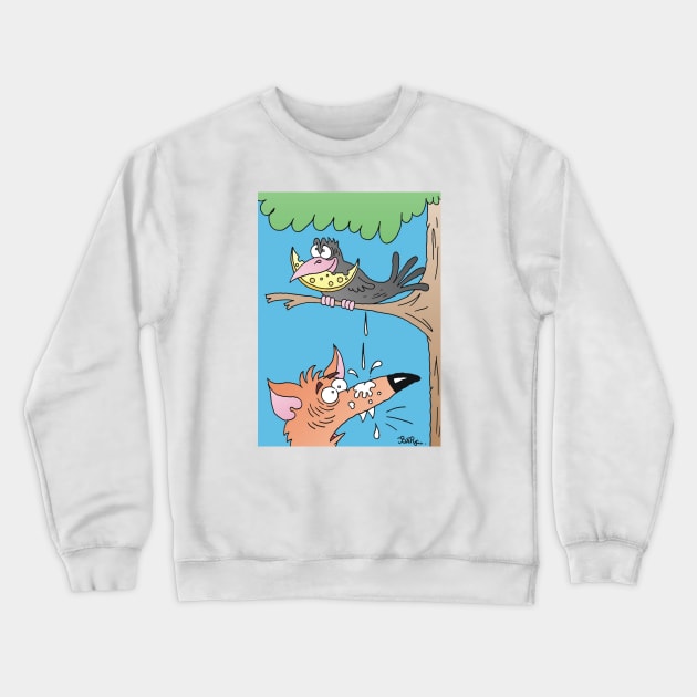 A Crow and a fox Crewneck Sweatshirt by varus